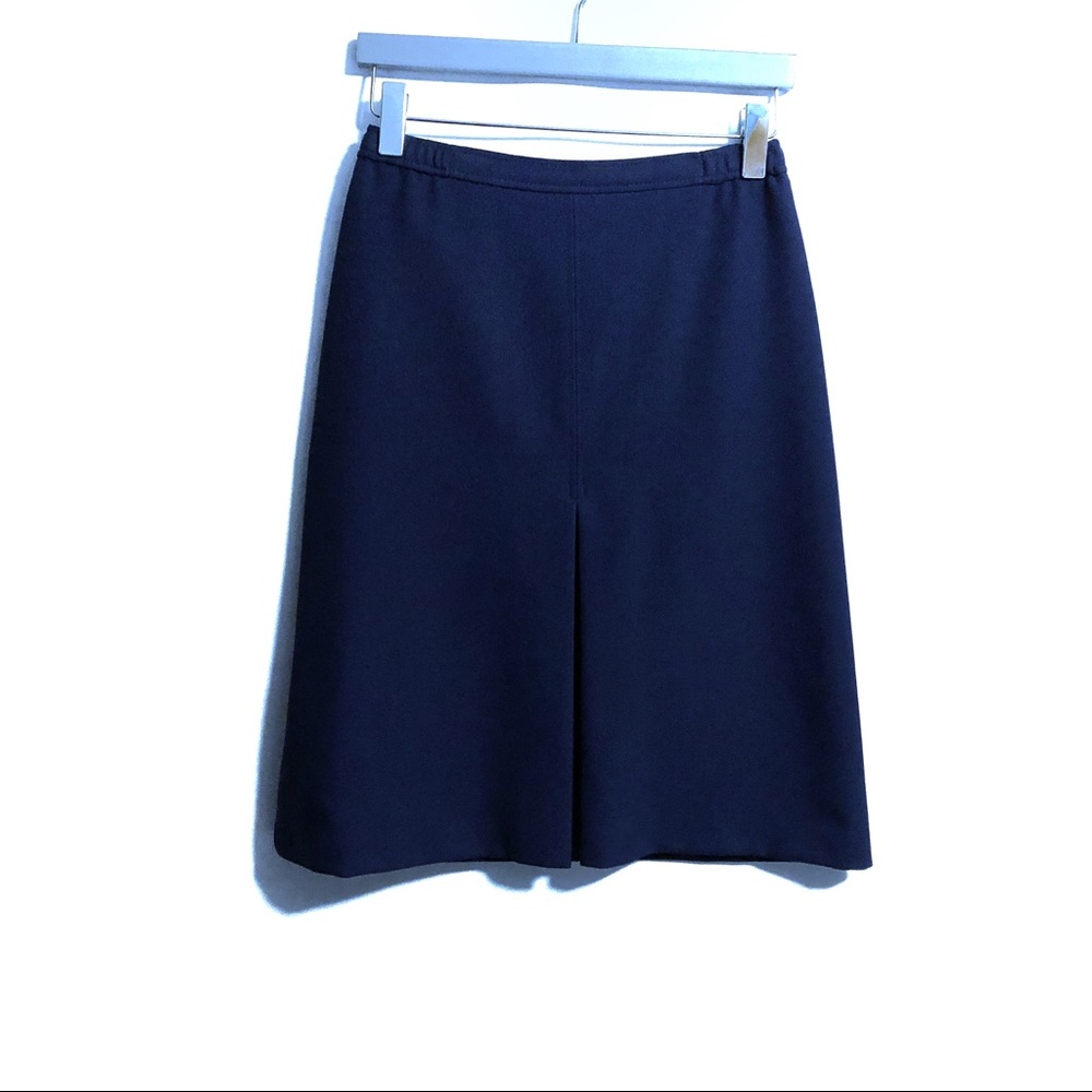 Vintage Sterling Stall Navy Blue A-Line Skirt